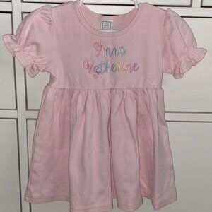 Sew Sweet Blanks Custom Embroidered top Anna Katherine 3T